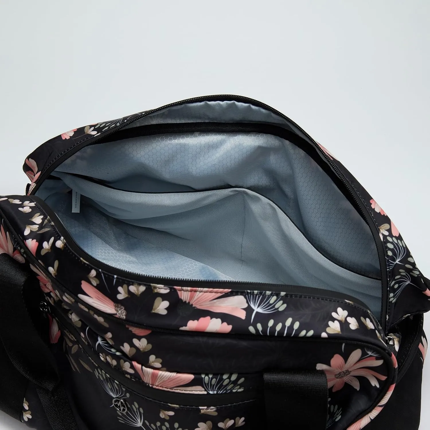 Pander 28L Large Gym Duffle Bag with Shoe Compartment, Fit for Travel, Weekend, Sports, Workout, Overnight.(Black Floral)