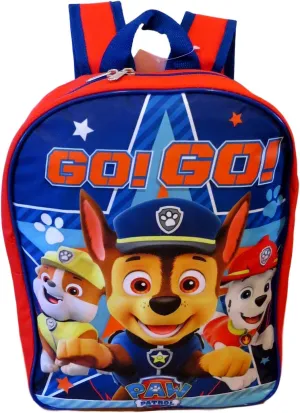 Paw Patrol Boys 15" School Backpack, Red-Blue, Size One_Size