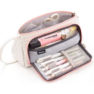 Pencil Case Big Capacity Storage Pouch Stationery Bag for Middle High School