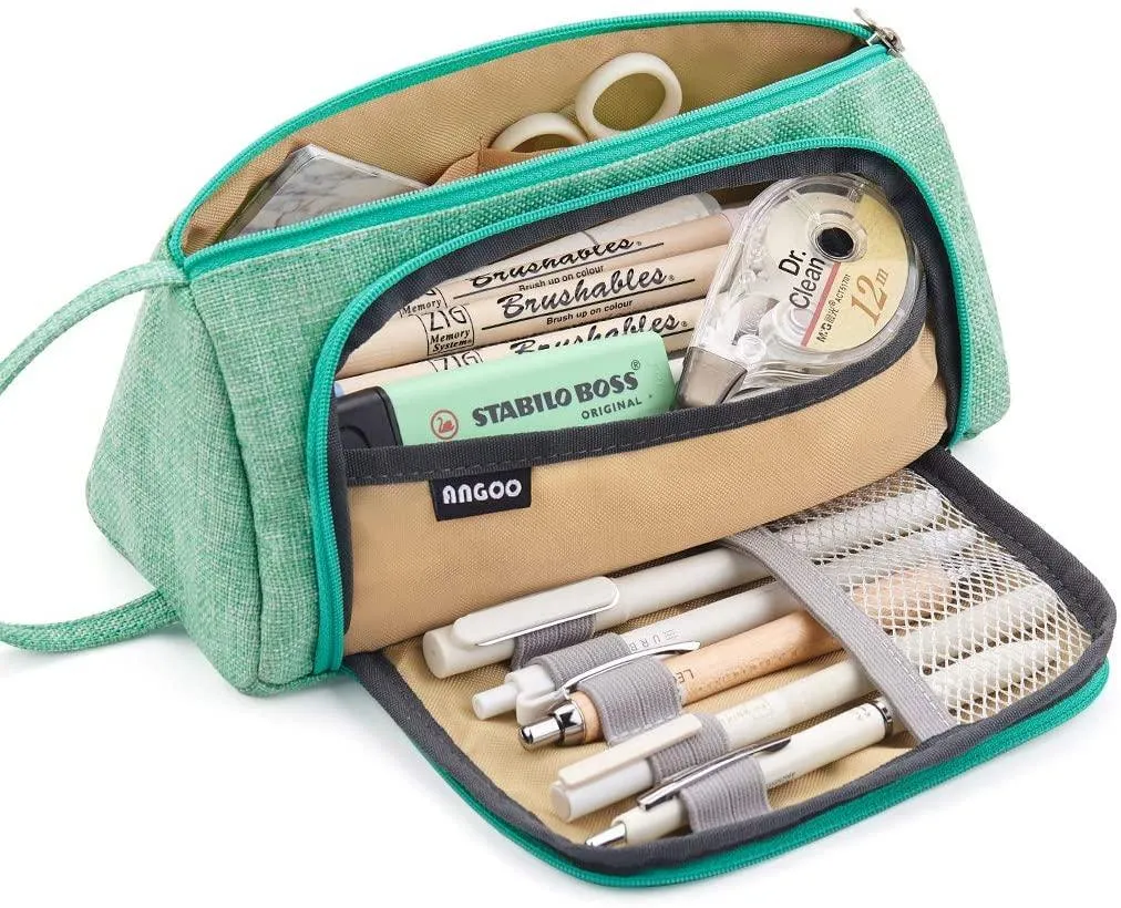 Pencil Case Big Capacity Storage Pouch Stationery Bag for Middle High School