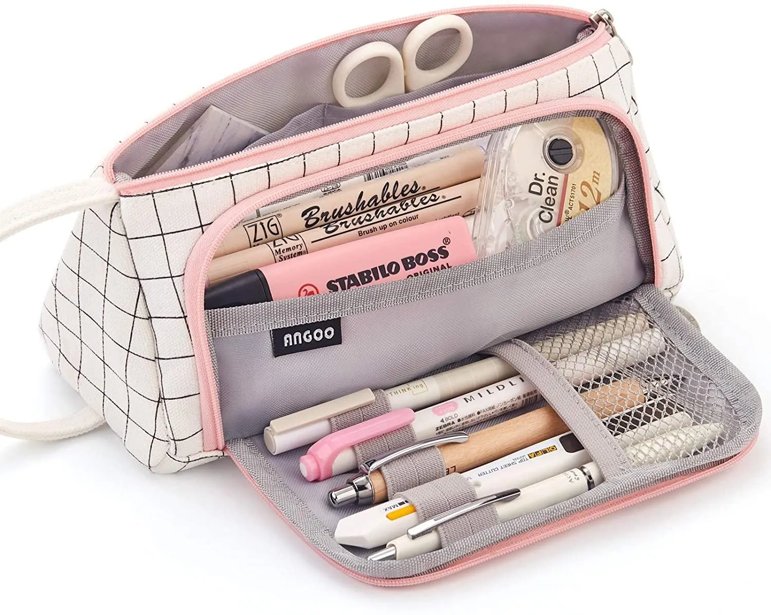 Pencil Case Big Capacity Storage Pouch Stationery Bag for Middle High School