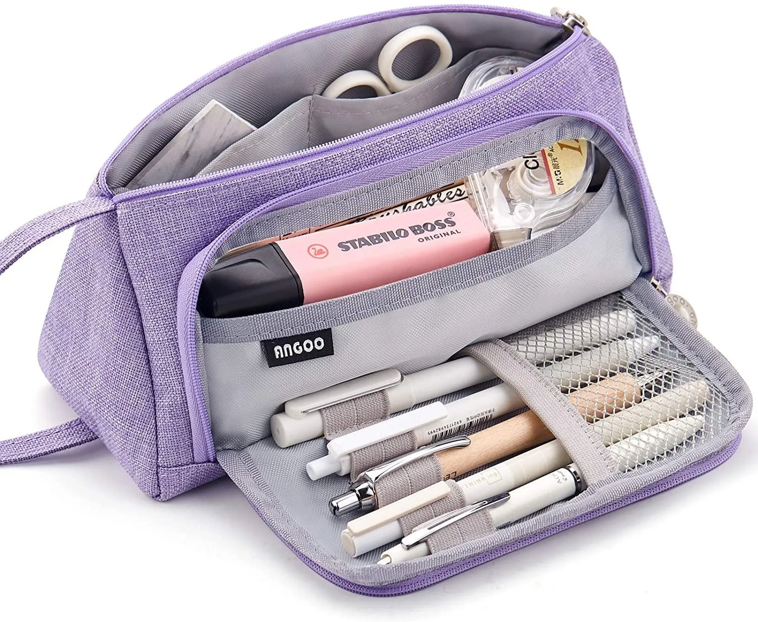 Pencil Case Big Capacity Storage Pouch Stationery Bag for Middle High School
