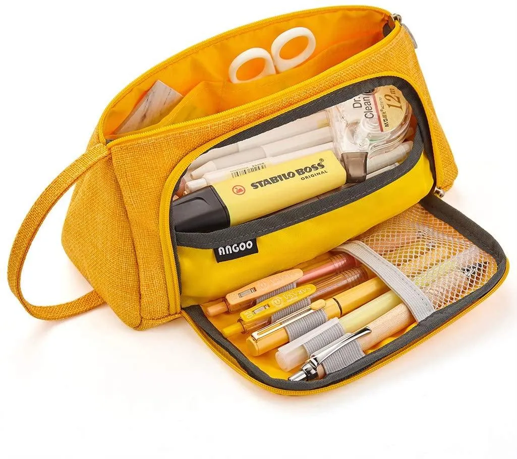 Pencil Case Big Capacity Storage Pouch Stationery Bag for Middle High School