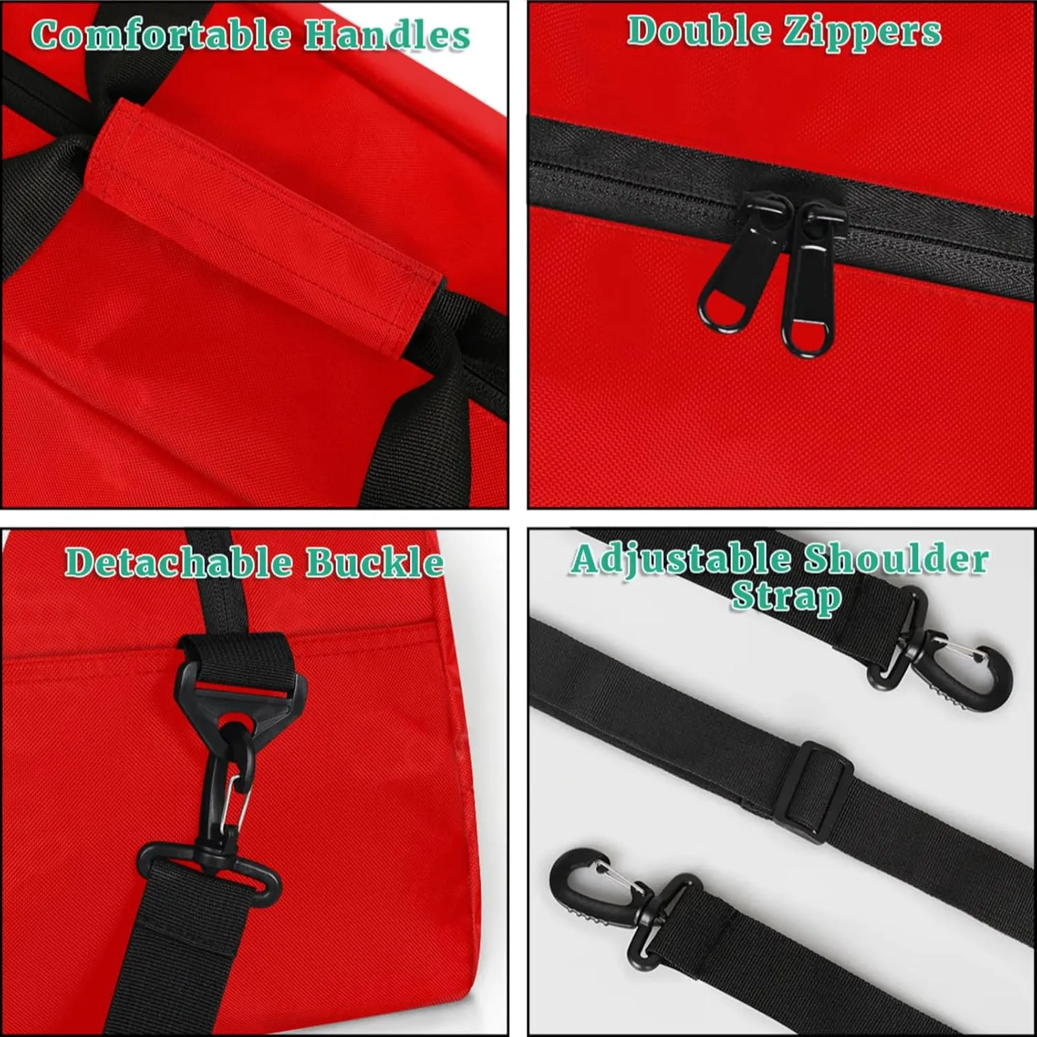 Personalized Name Duffle-Bag for-Girl-Boy Customized Sports-Bag Carry-On-Bag Gym-Travel-Bag Ballet-Bag Gymnastics-Bag Pure Red