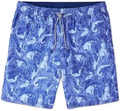 PETER MILLAR Men's Shark Sighting Swim Trunk Sport Navy Large