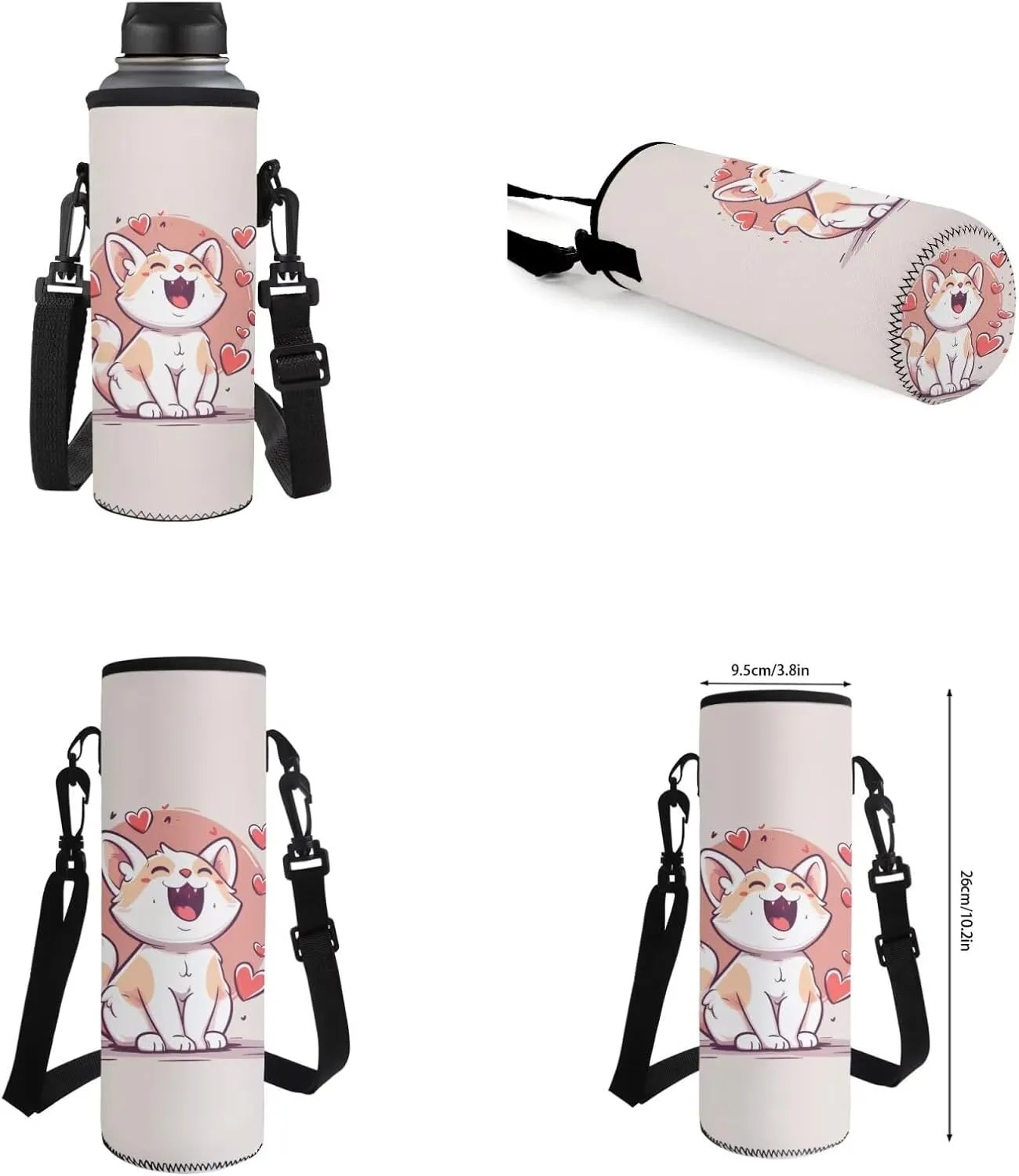 Pink Cat Elementary School Backpack for Girls Kids Bookbag with Lunch Box 17 Inch School Bags for Girls 7-10 Bookbag Large Capacity,Cute School Backpack for Kids