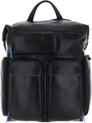Piquadro Blue Square Revamp RFID Laptop Backpack Dark Blue, Blau_dunkelblau, One Size