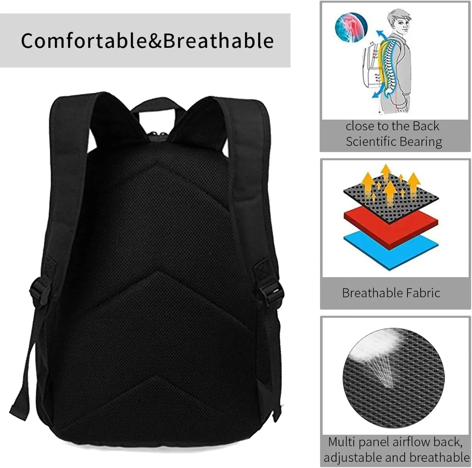 Pit-bull Terrier Girl Dog Quotes Backpack,Lightweight School College Bookbag Casual Student Travel Laptop Daypack - 17inch