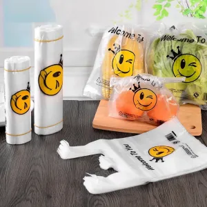 Plastic Bags With Handle Food Packaging
