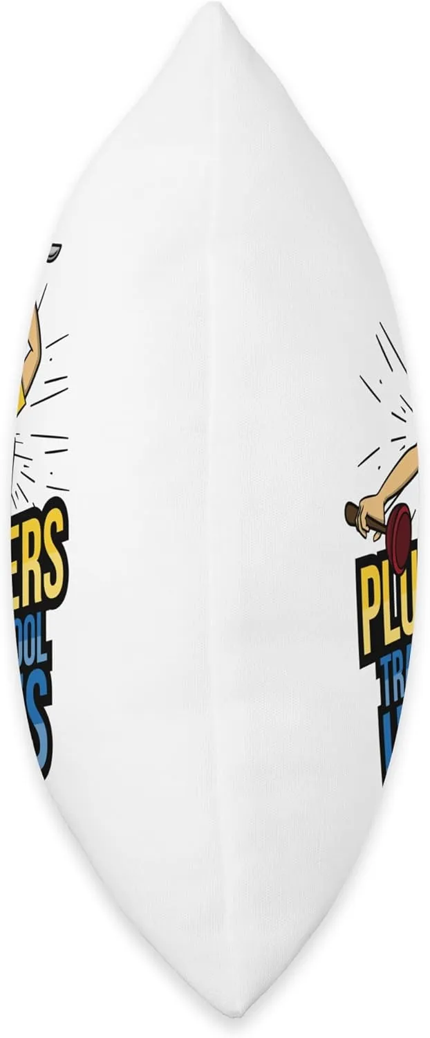 Plumbers Trade School Heroes - Essential Worker Pride Throw Pillow