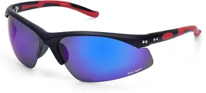 Polarized Sports Sunglasses for Men & Women – UV400 Protection, Lightweight Frame with Sturdy Hinged, Anti-Glare Lenses, Ideal for Running, Cycling, Driving & Outdoor Activities - Blue Revo