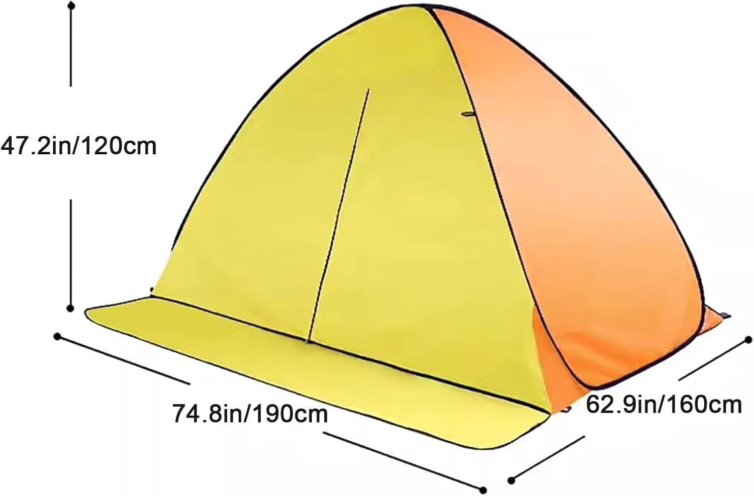 Pop Up Tent, Tents for Camping, Portable Outdoors Quick Cabana, for 1-2 Person, Lightweight & Easy Setup, for Camping/Outdoor
