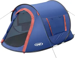 Pop-up Tent,2 Person Camping Tent,Instant Portable Beach Tent,Easy Pop Up Shade Tents 2 Doors for Camping Hiking & Traveling with Carrying Bag