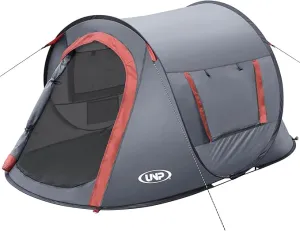 Pop-up Tent,2 Person Camping Tent,Instant Portable Beach Tent,Easy Pop Up Shade Tents 2 Doors for Camping Hiking & Traveling with Carrying Bag