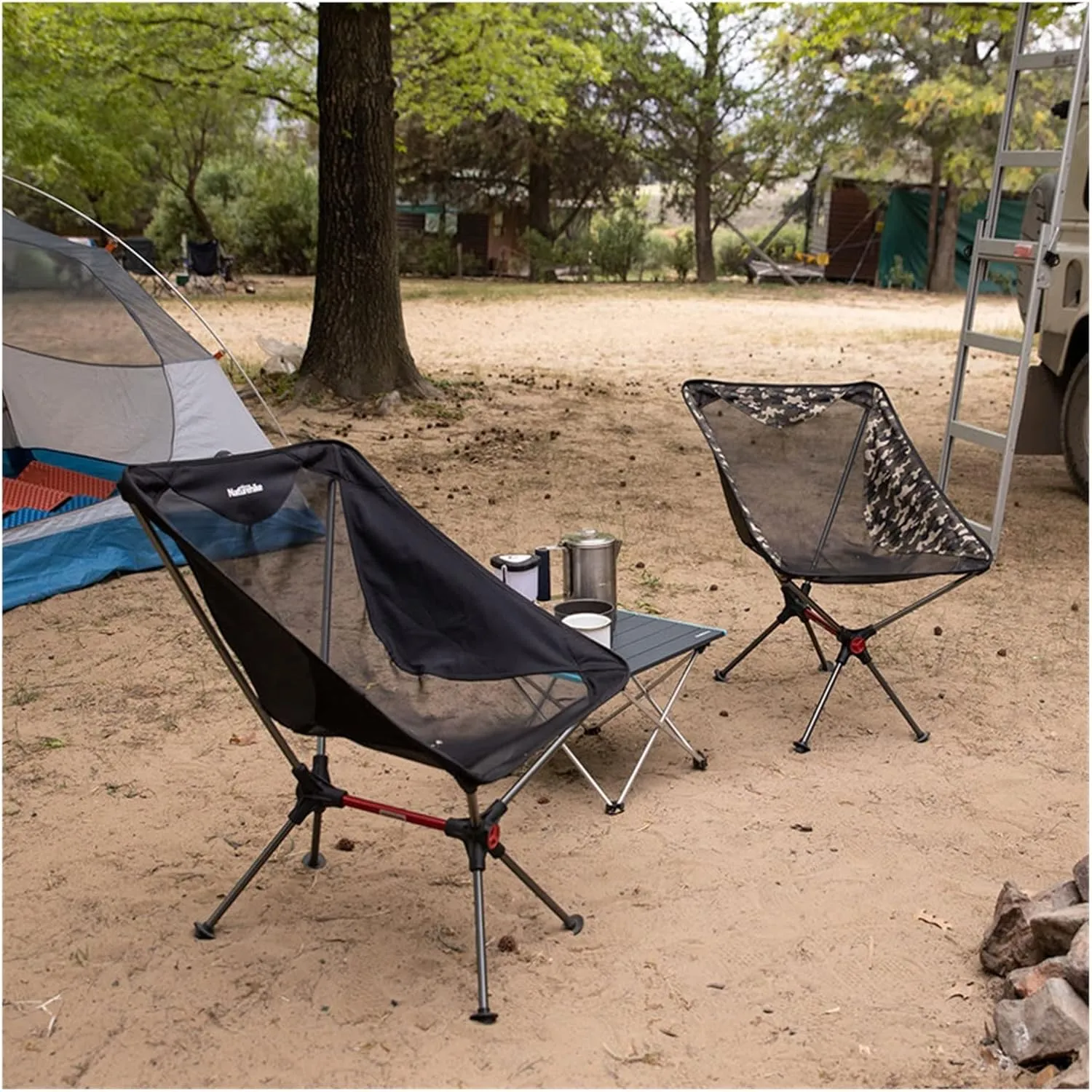 Portable Folding Compact Camping Chair Aluminum Mesh Beach Picnic Fishing Chair NH19JJ005 (C)