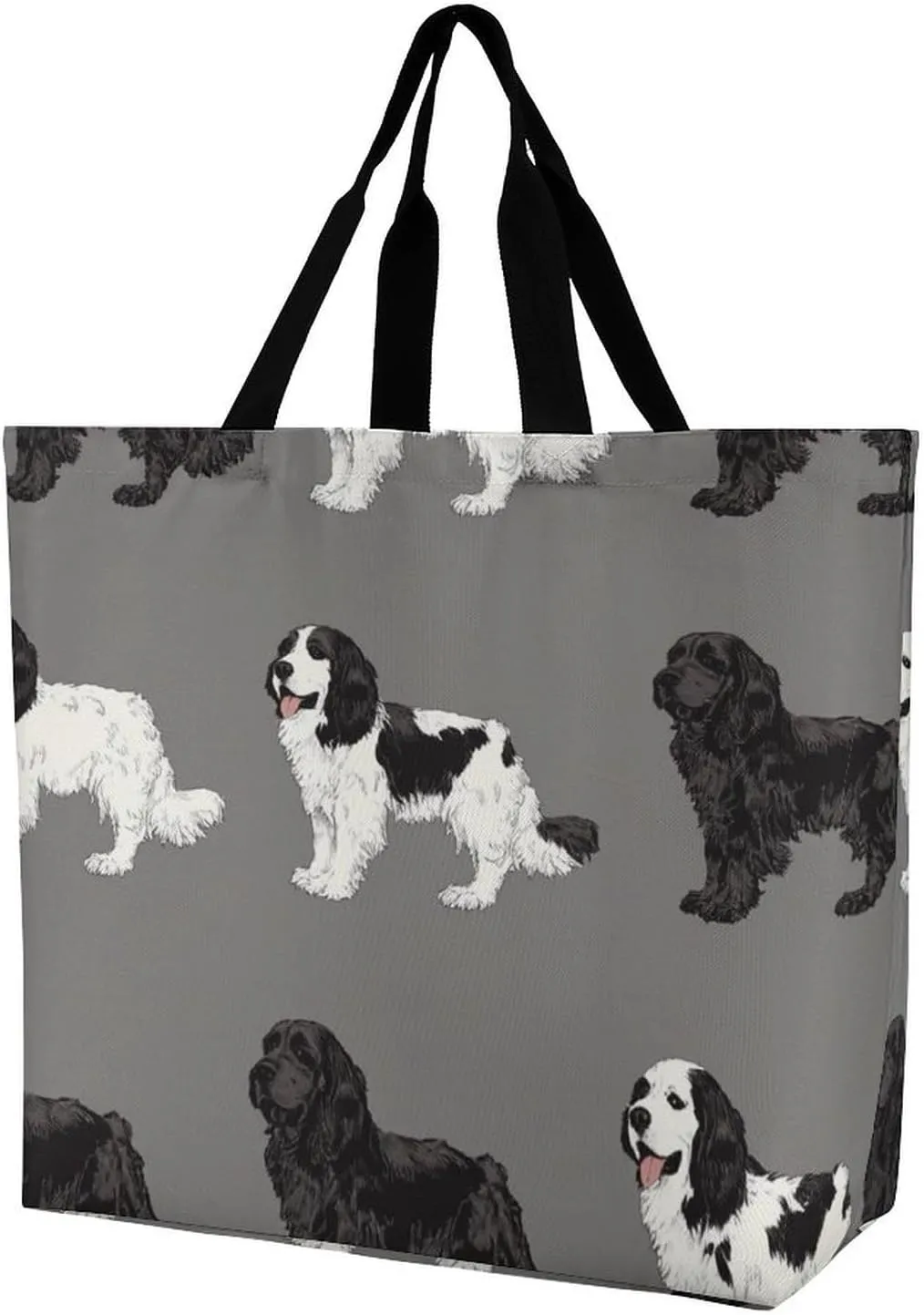 Portable Grocery Shoulder Bag for Women Casual Reusable Shopping Bag Large Tote Bags