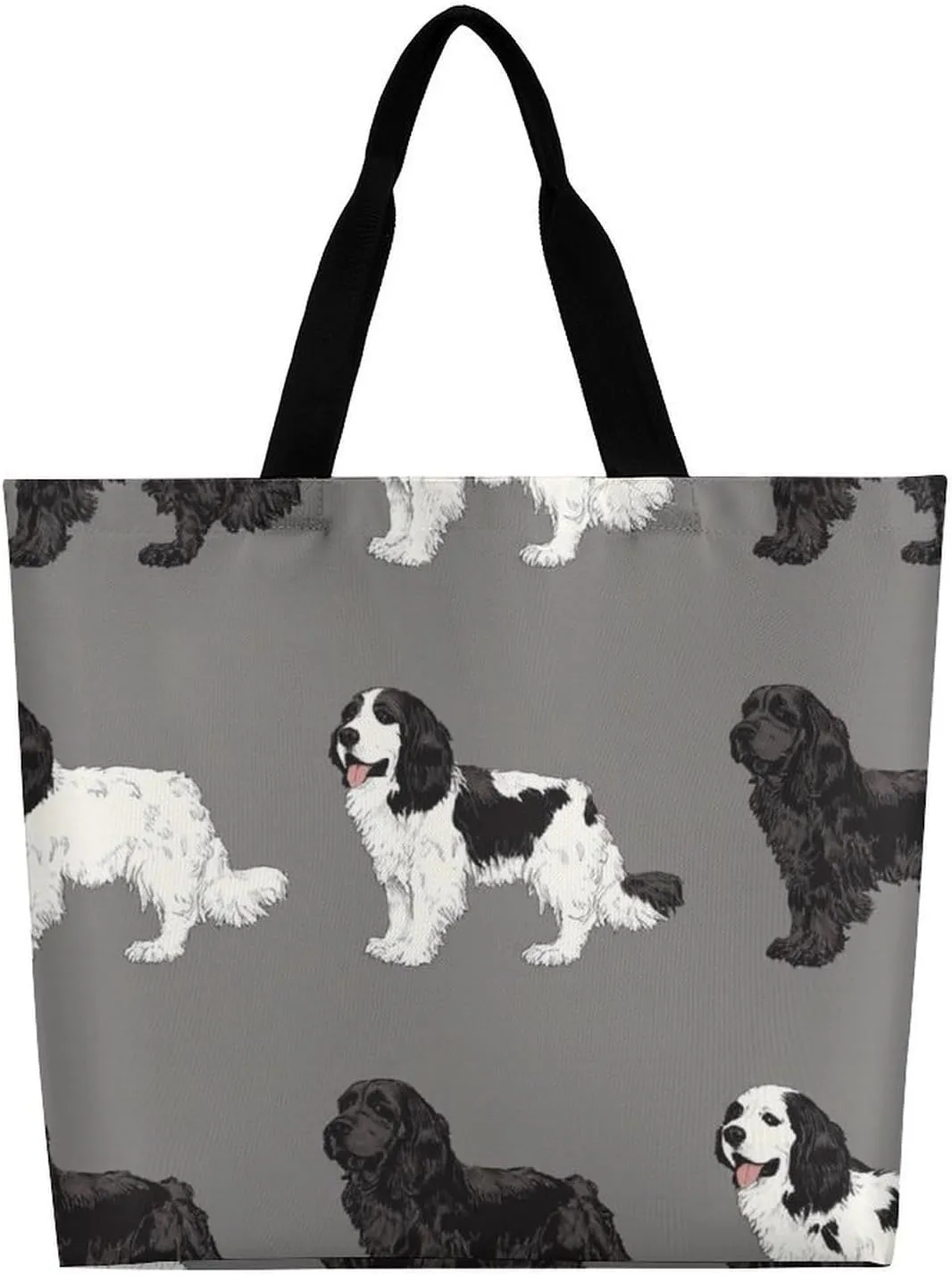 Portable Grocery Shoulder Bag for Women Casual Reusable Shopping Bag Large Tote Bags
