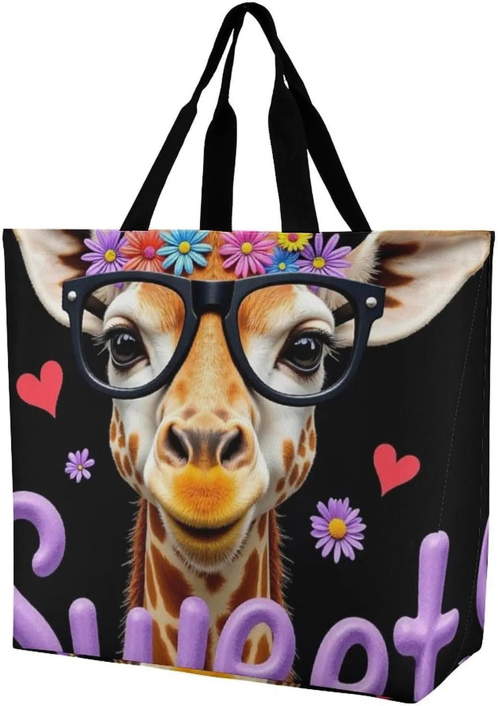 Portable Grocery Shoulder Bag for Women Casual Reusable Shopping Bag Large Tote Bags
