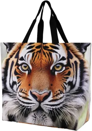 Portable Grocery Shoulder Bag for Women Casual Reusable Shopping Bag Large Tote Bags