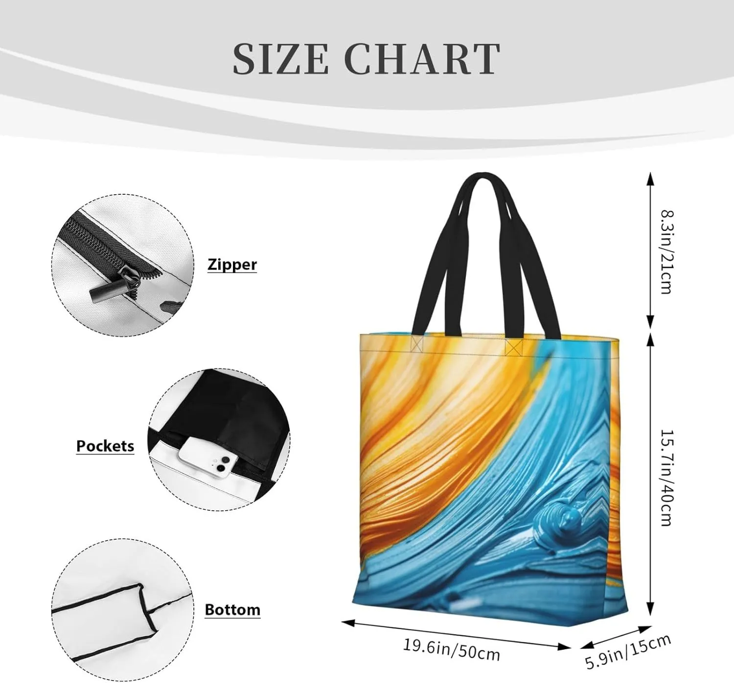 Pretty Flower Print Tote Bag Shoulde Bag Handbag Grocery Bags Reusable For Office Shopping Travel Casual Work Holiday
