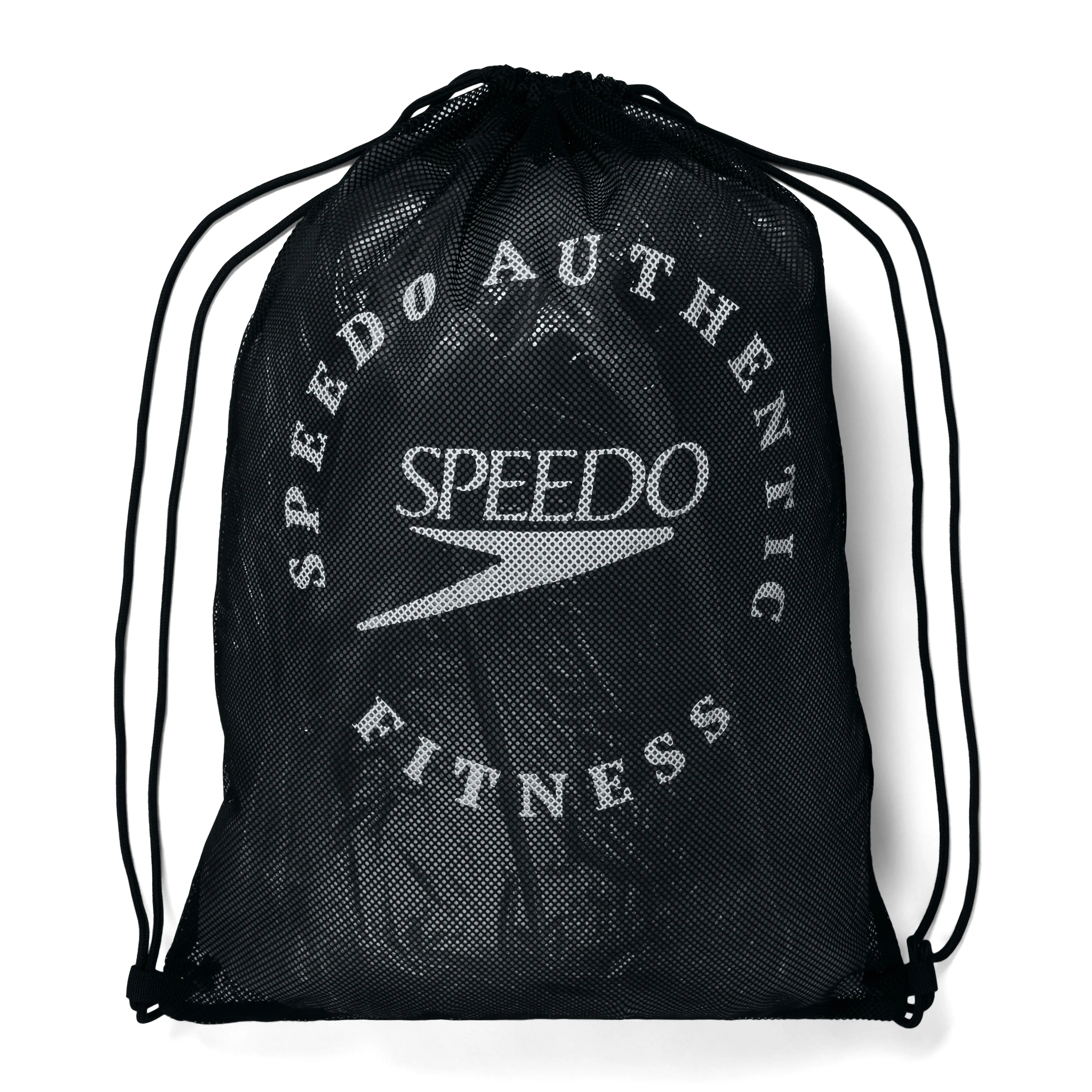 Printed Equipment Mesh Bag (Black/White)