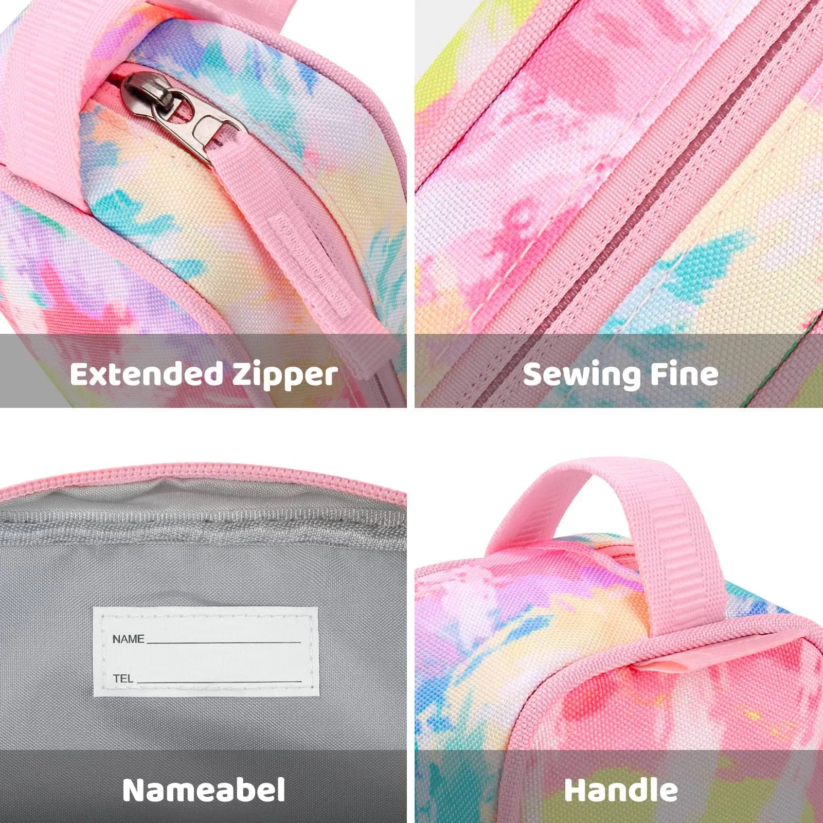 Rainbow Pink Pencil Bag
