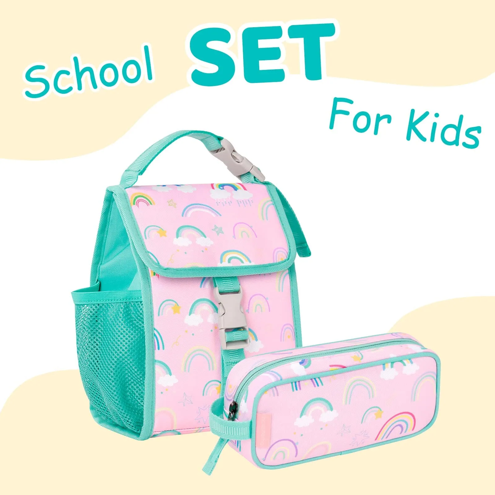 Rainbow Pink Pencil Bag