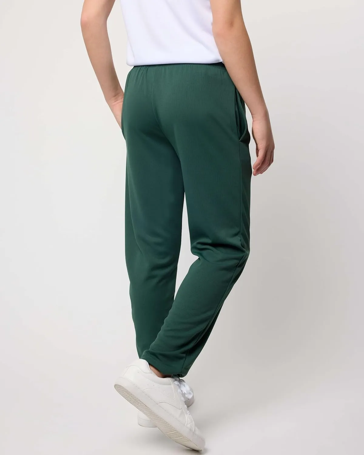 Real Essentials 3 Pack: Boys' Mesh Open Bottom Active Sweatpants with Pockets & Drawstring