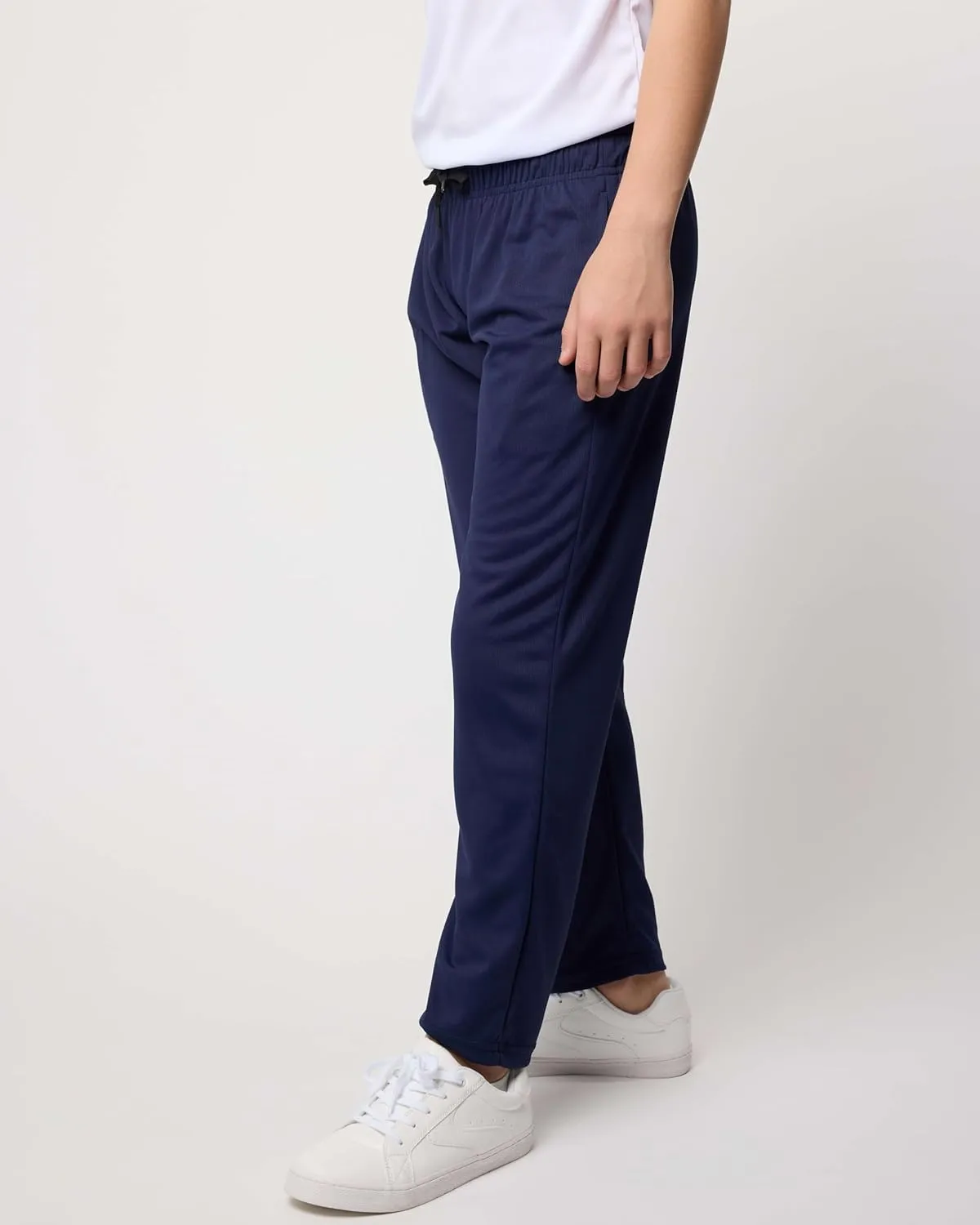 Real Essentials 3 Pack: Boys' Mesh Open Bottom Active Sweatpants with Pockets & Drawstring