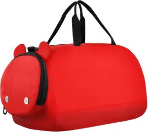 Red Girl's Gym Duffel Bag with Shoes Compartment Multifunctional Weekender Overnight Range Bag for School Practice, Sports, Travel