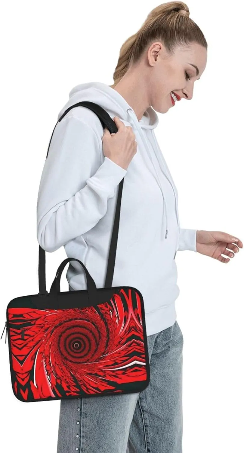 Red Wine Cellar Print Notebook Computer Protective Carrying Cover With Pocket,13 Inch Laptop Shoulder Bag