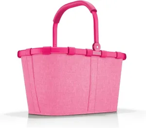 reisenthel Carrybag Sturdy Shopping Basket with Lots of Storage Space and Practical Inner Pocket - Elegant and Water-Repellent Design, Frame Twist Pink, Einheitsgröße, Sports