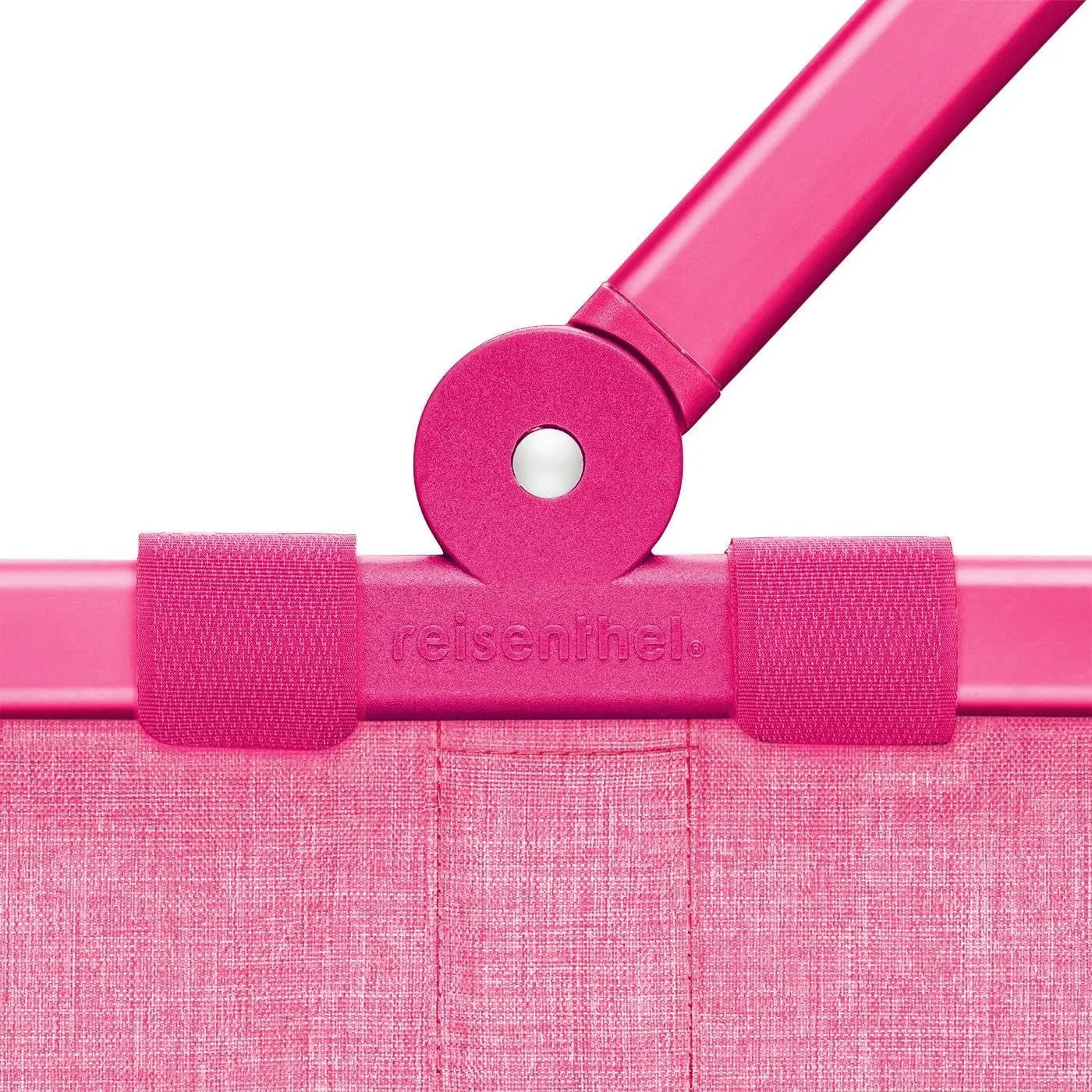 reisenthel Carrybag Sturdy Shopping Basket with Lots of Storage Space and Practical Inner Pocket - Elegant and Water-Repellent Design, Frame Twist Pink, Einheitsgröße, Sports