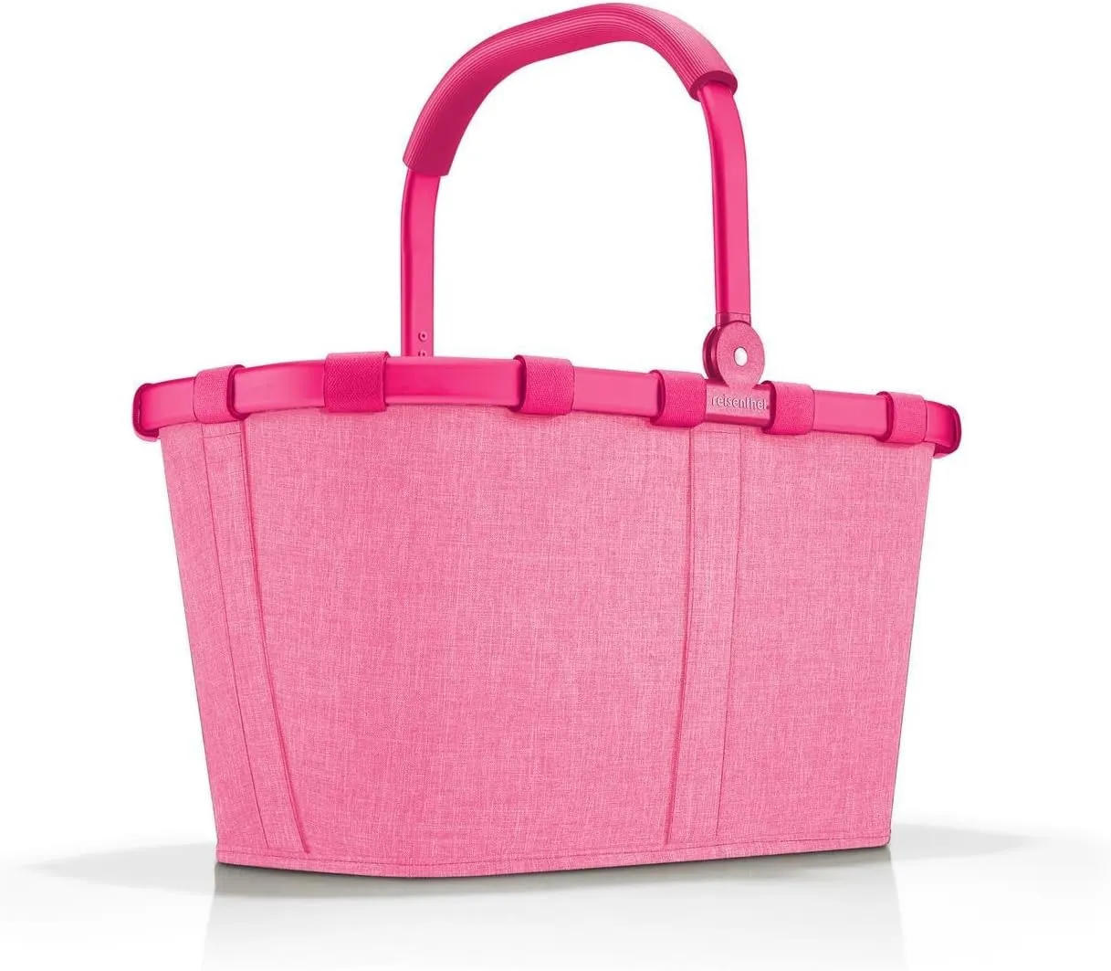 reisenthel Carrybag Sturdy Shopping Basket with Lots of Storage Space and Practical Inner Pocket - Elegant and Water-Repellent Design, Frame Twist Pink, Einheitsgröße, Sports