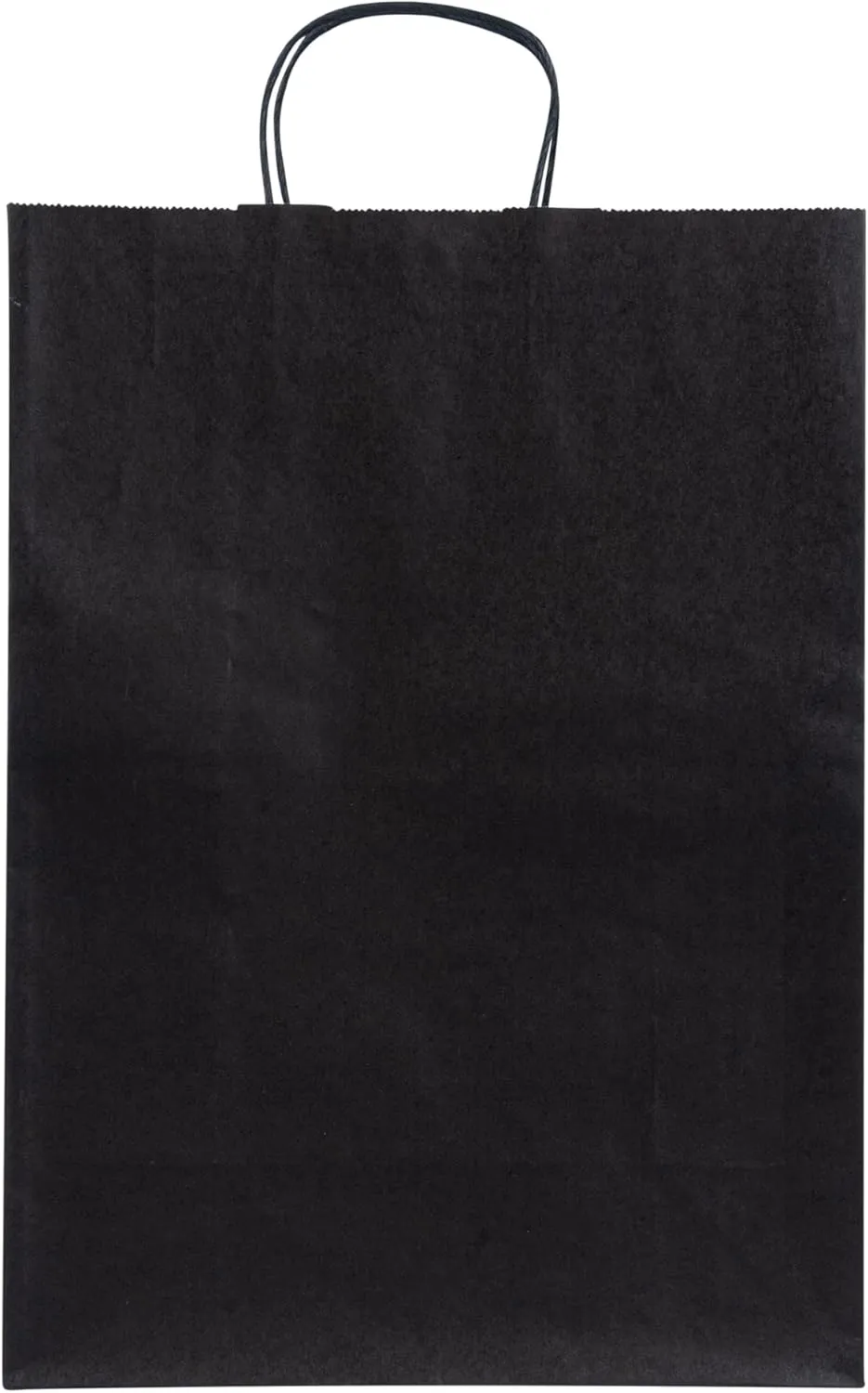 Restaurantware - Saving Nature 12.6 x 6.3 x 16.9 Inch Paper Shopping Bags, 100 Sturdy Bags with Handles - Durable, for Groceries, Black Paper Retail Handle Bags, for Gifts