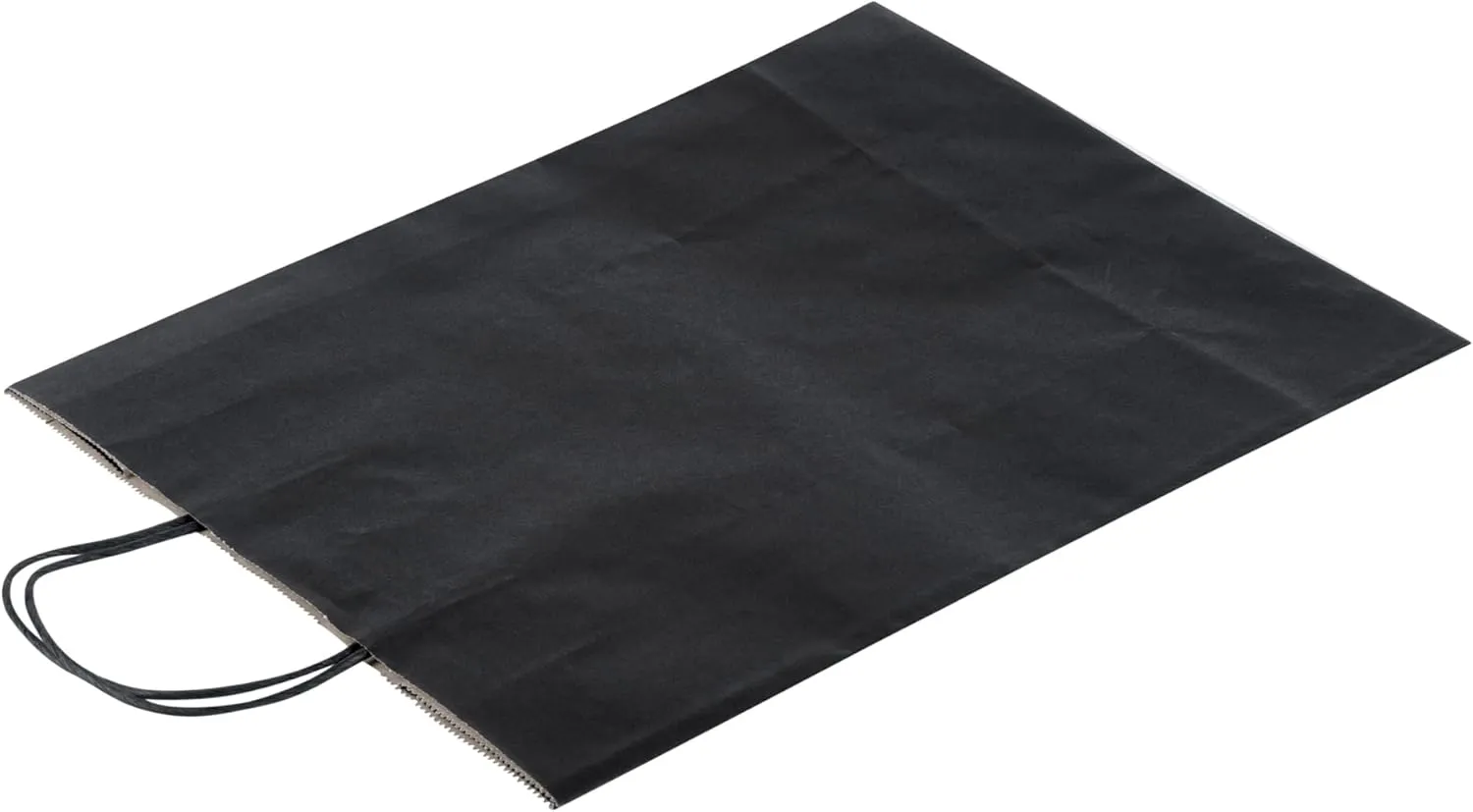 Restaurantware - Saving Nature 12.6 x 6.3 x 16.9 Inch Paper Shopping Bags, 100 Sturdy Bags with Handles - Durable, for Groceries, Black Paper Retail Handle Bags, for Gifts
