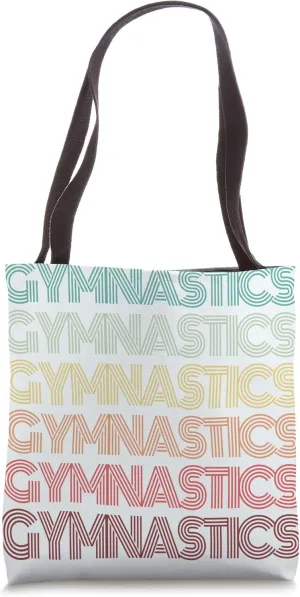 Retro GYMNASTICS Vintage Tumbling Flipping Gymnast Tumble Tote Bag