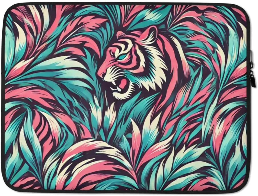 Retro Jungle Tiger Shockproof Computer Bag Laptop Sleeve Case Protective Carrying Handbag Compatible with MacBook