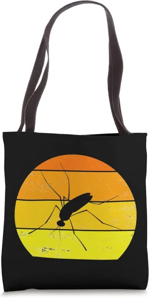 Retro Mosquito Vintage Mosquito Silhouette Mosquito Animal Tote Bag