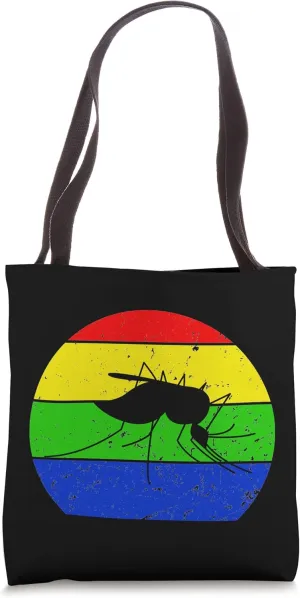 Retro Mosquito Vintage Mosquito Silhouette Mosquito Animal Tote Bag