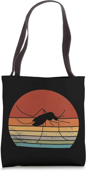 Retro Mosquito Vintage Mosquito Silhouette Mosquito Animal Tote Bag