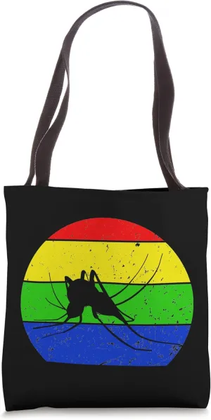 Retro Mosquito Vintage Mosquito Silhouette Mosquito Animal Tote Bag