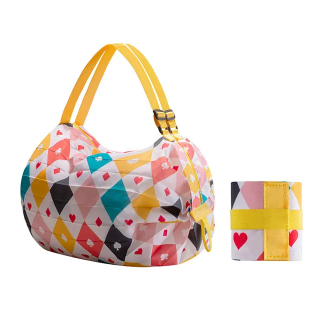 Reusable Foldable Shopping Bag, Lightweight Sports Grocery Shopping Outdoor Bag
