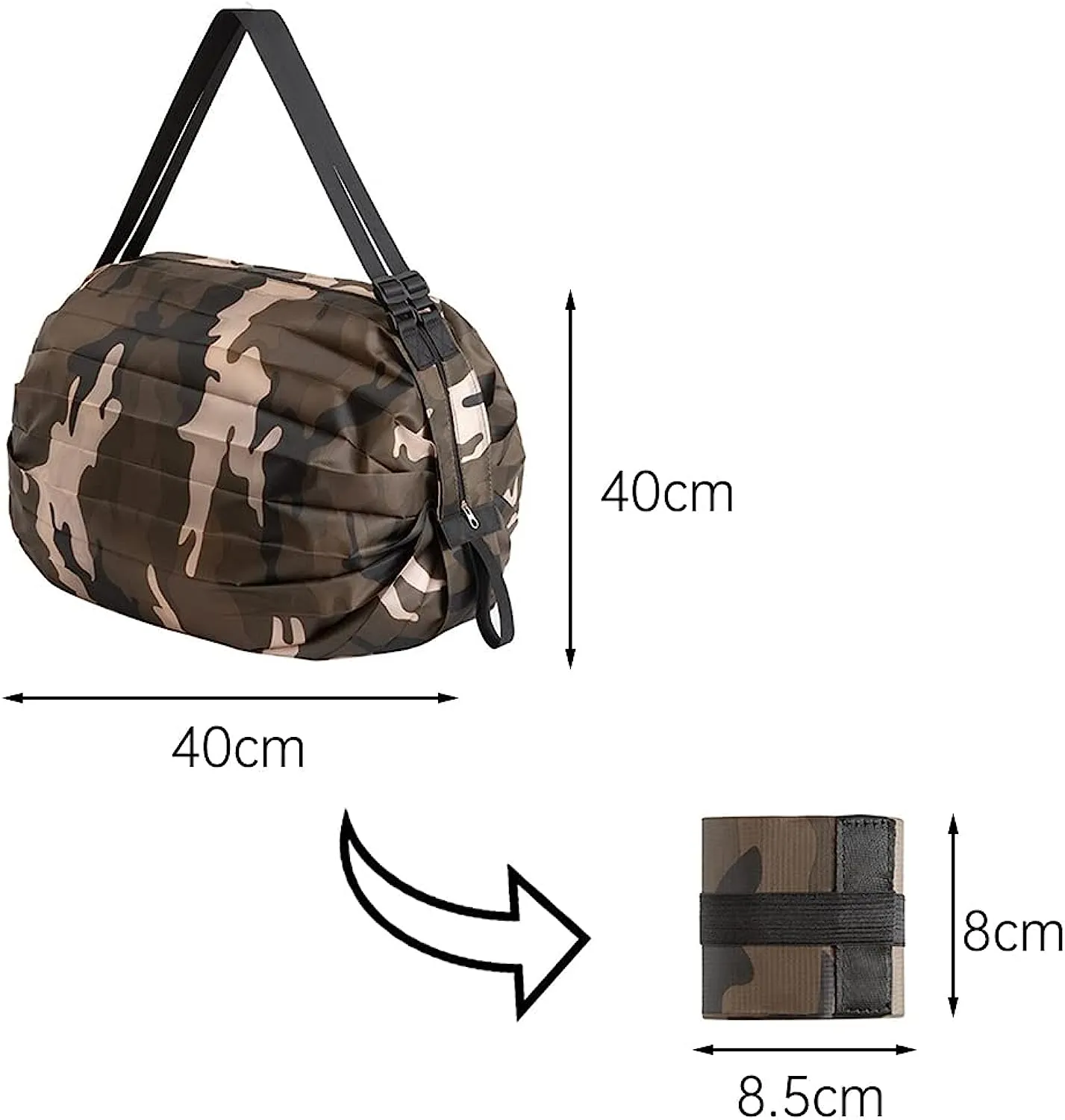 Reusable Foldable Shopping Bag, Lightweight Sports Grocery Shopping Outdoor Bag
