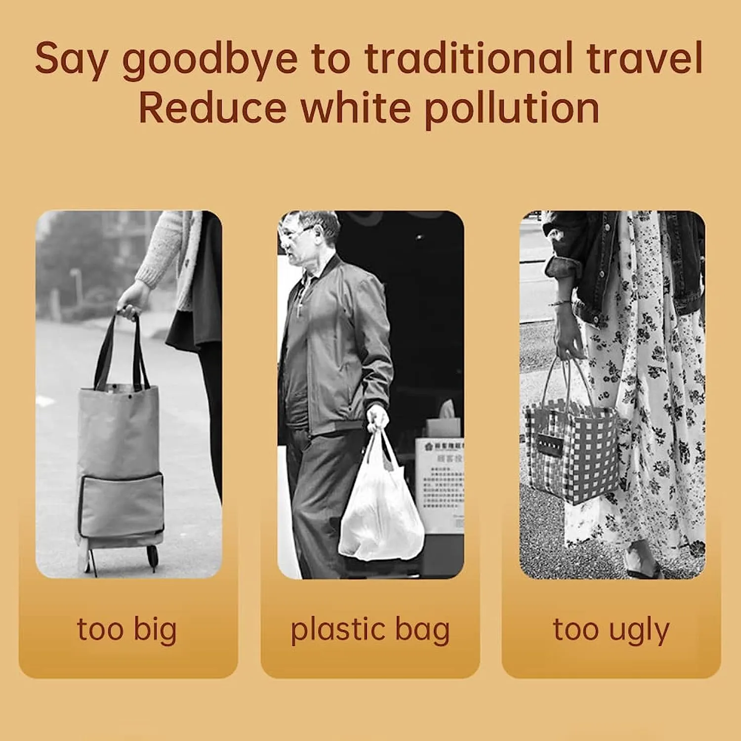 Reusable Foldable Shopping Bag, Lightweight Sports Grocery Shopping Outdoor Bag