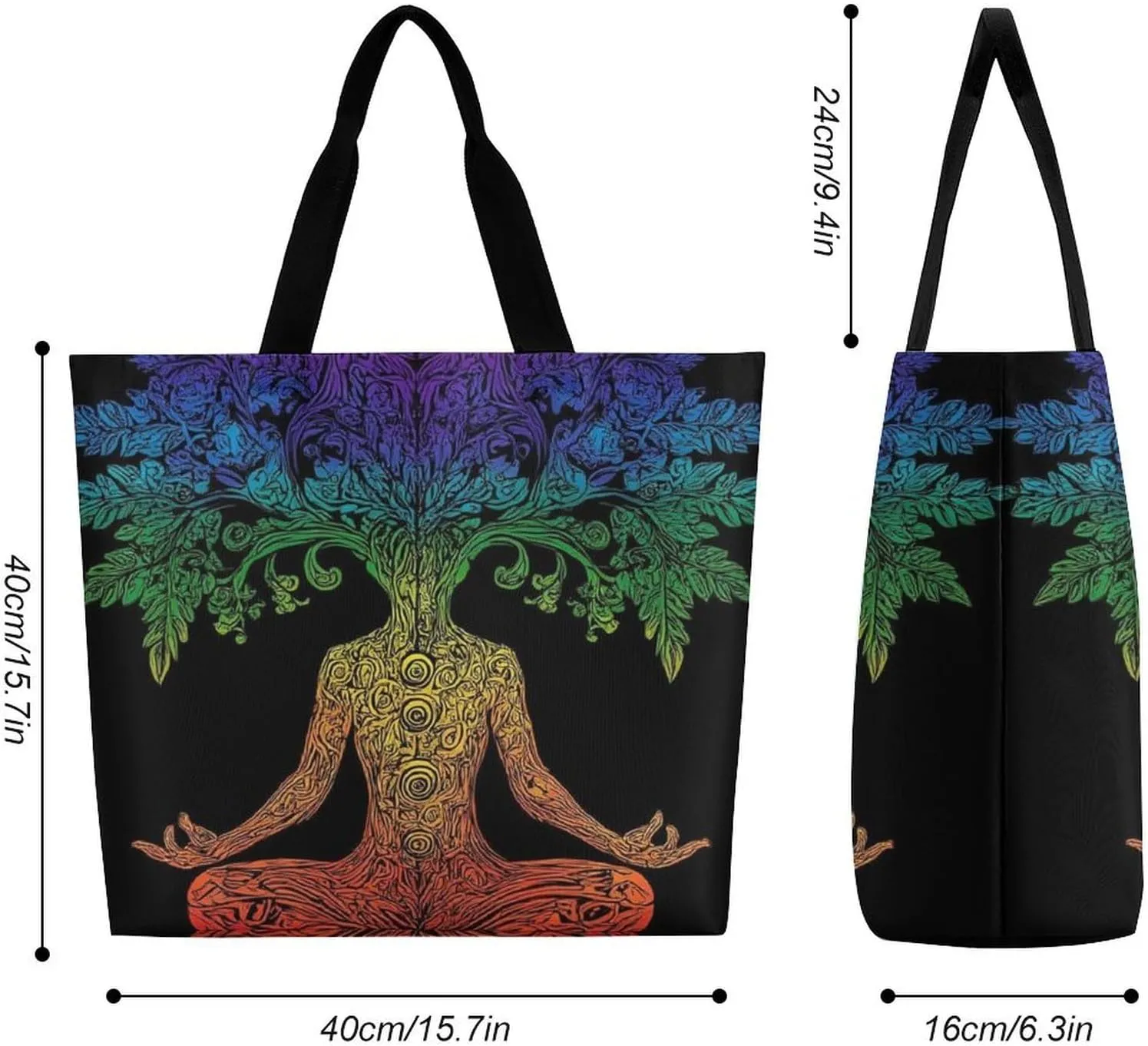 Reusable Grocery Bag for Women, Portable Large Shopping Storage Bag Casual Shoulder Handbags