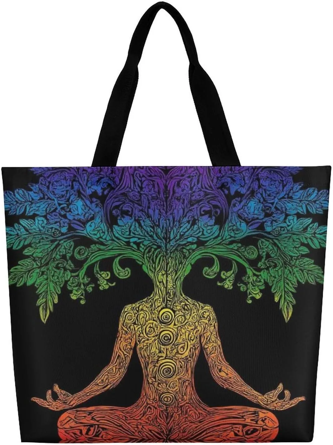 Reusable Grocery Bag for Women, Portable Large Shopping Storage Bag Casual Shoulder Handbags