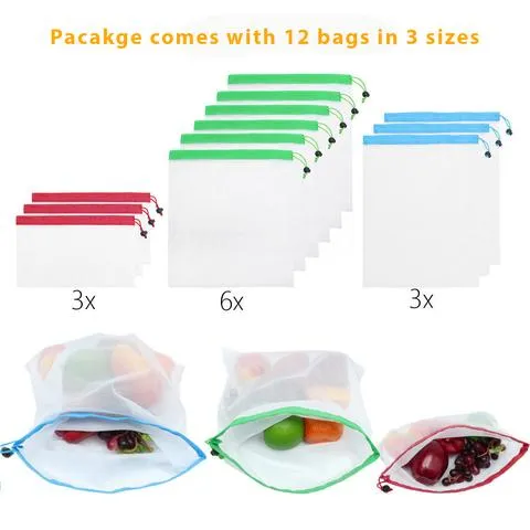 Reusable Produce Bags x12