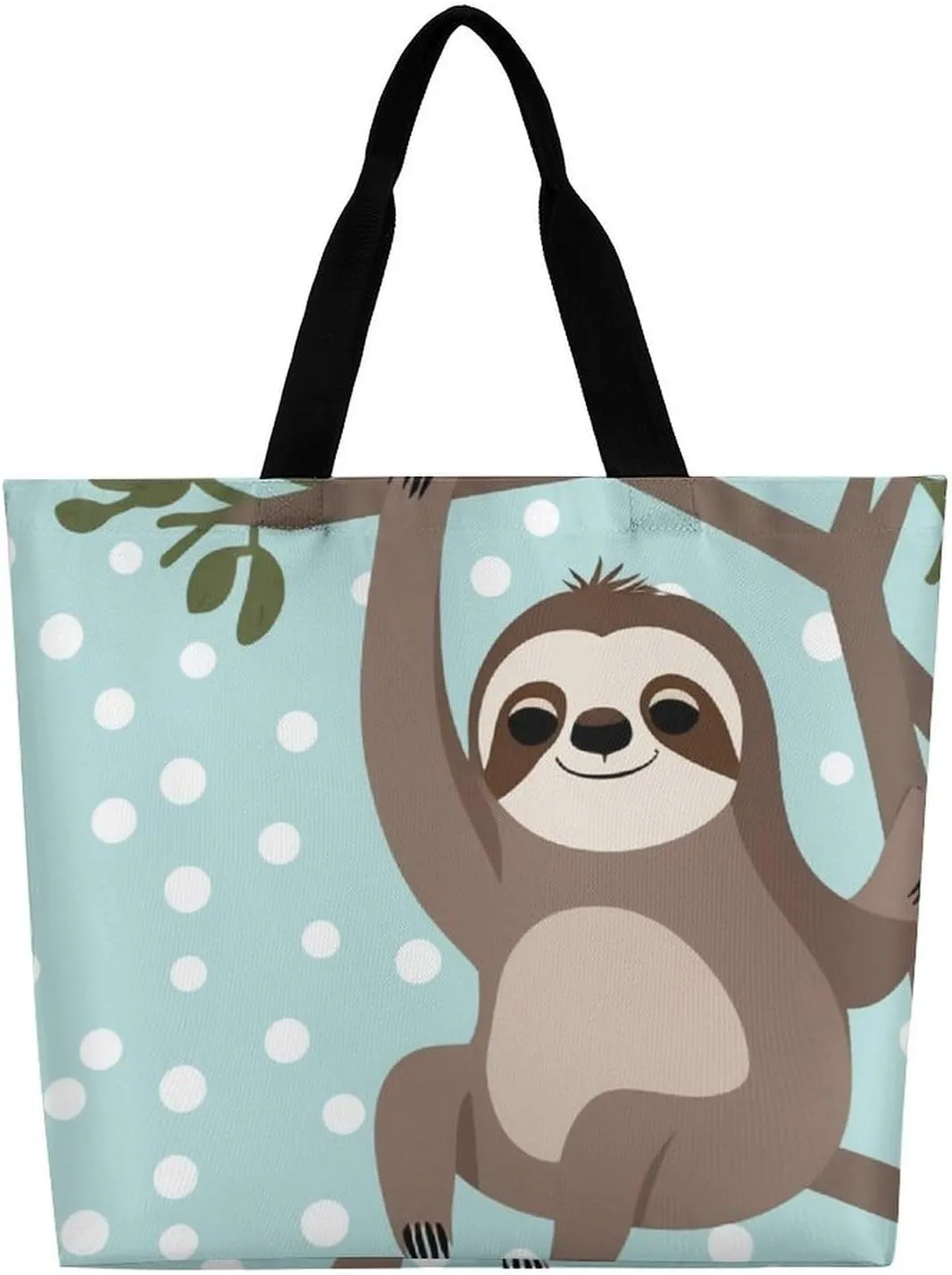 Reusable Shoulder Bag for Women, Portable Large Grocery Shopping Bags Casual Tote Bag
