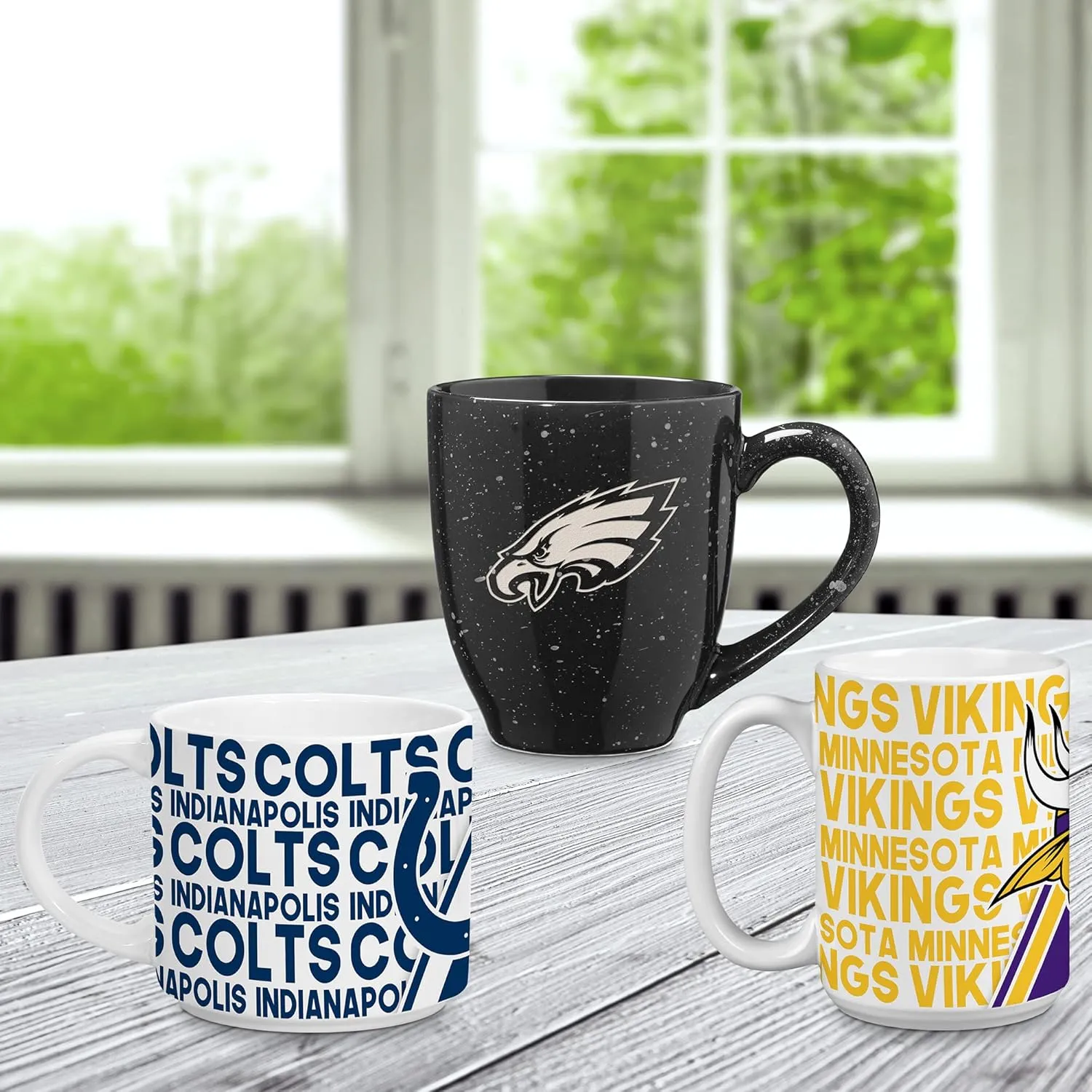 Rico Industries NFL Football 14oz Metro Ceramic Coffee Mug, Team Colored Ceramic Mug